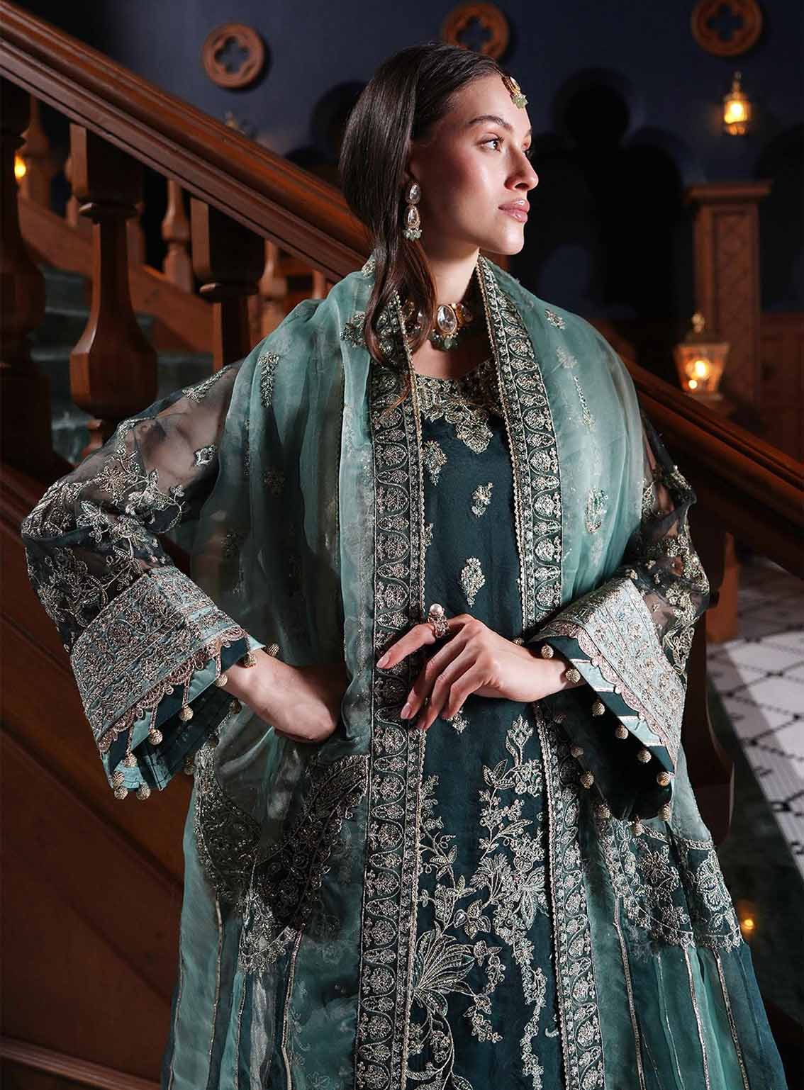 Inayat Premium Festive Formals Embroidered Organza 3 Piece Unstitched Suit INP25FF D-02 EZRA Inayat Premium Festive Formals Embroidered Organza 3 Piece Unstitched Suit INP25FF D-02 EZRA