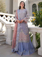 Inayat Premium Festive Formals Embroidered Organza 3 Piece Unstitched Suit INP25FF D-05 LIZA