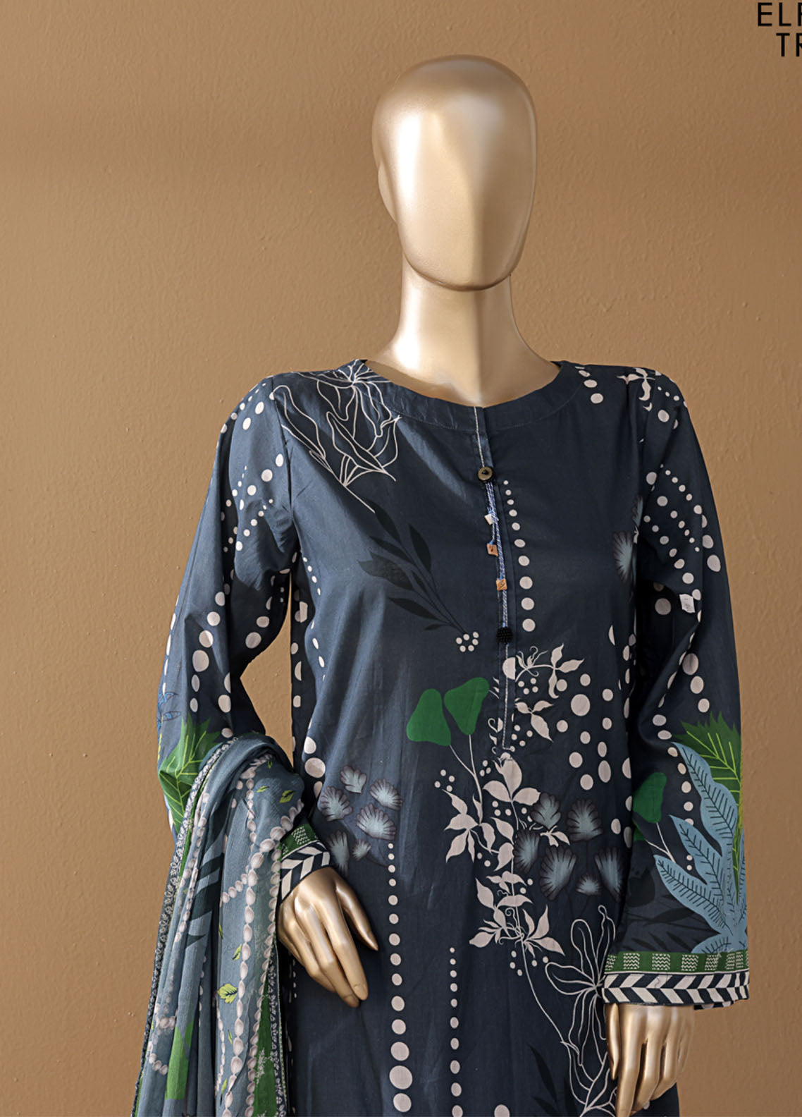 Intermix Art & Craft By HZ Textile Printed Cambric 3 Piece Stitched Suit HZ25IA&C ELP-531 TROPICAL ZINC Intermix Art & Craft By HZ Textile Printed Cambric 3 Piece Stitched Suit HZ25IA&C ELP-531 TROPICAL ZINC