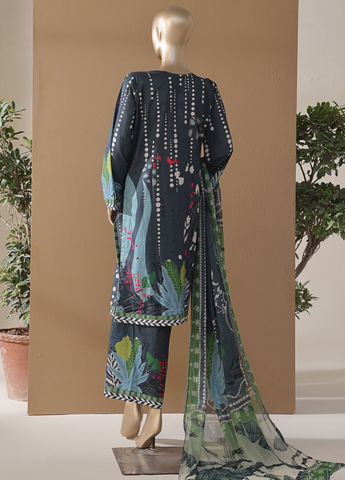 Intermix Art & Craft By HZ Textile Printed Cambric 3 Piece Stitched Suit HZ25IA&C ELP-531 TROPICAL ZINC Intermix Art & Craft By HZ Textile Printed Cambric 3 Piece Stitched Suit HZ25IA&C ELP-531 TROPICAL ZINC
