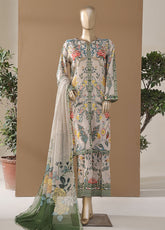 Intermix Art & Craft By HZ Textile Printed Cambric 3 Piece Stitched Suit HZ25IA&C ELP-533 MULTI VINTAGE
