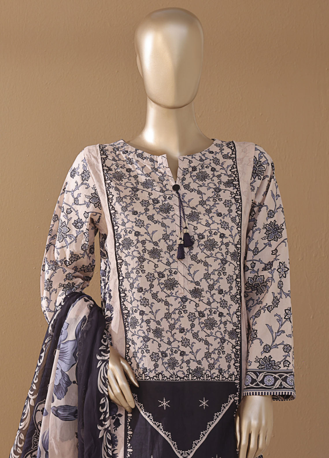 Intermix Art & Craft By HZ Textile Printed Cambric 3 Piece Stitched Suit HZ25IA&C ELP-534 MOROCCO ART Intermix Art & Craft By HZ Textile Printed Cambric 3 Piece Stitched Suit HZ25IA&C ELP-534 MOROCCO ART