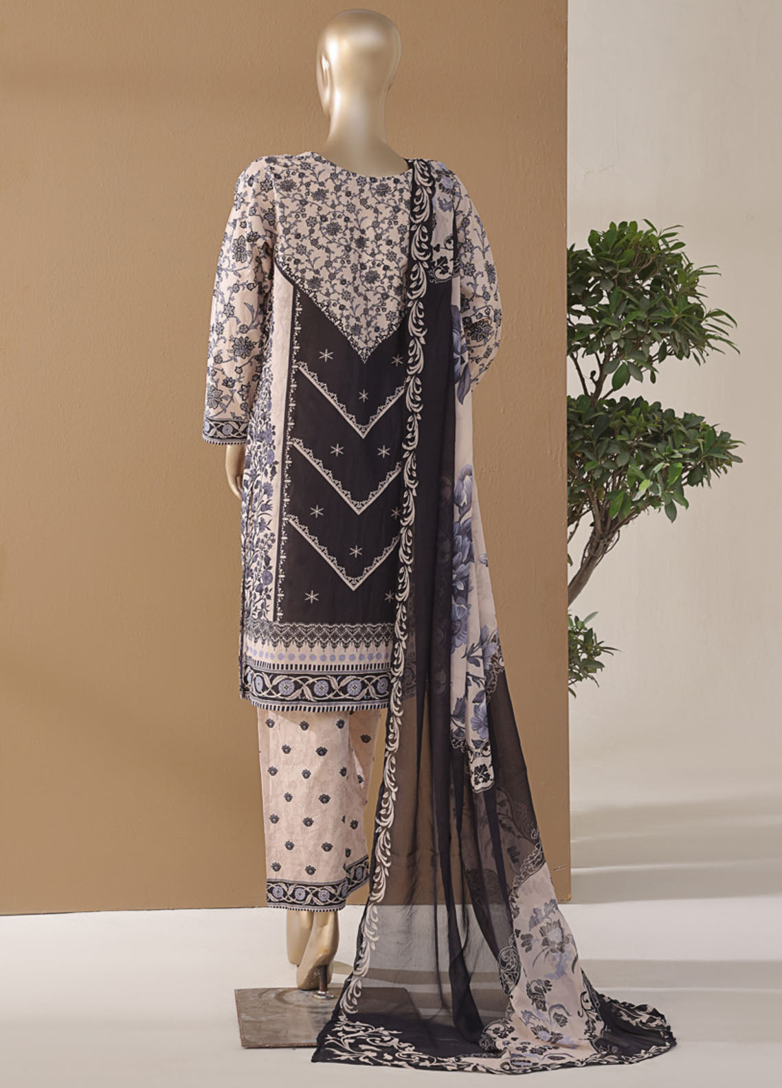 Intermix Art & Craft By HZ Textile Printed Cambric 3 Piece Stitched Suit HZ25IA&C ELP-534 MOROCCO ART Intermix Art & Craft By HZ Textile Printed Cambric 3 Piece Stitched Suit HZ25IA&C ELP-534 MOROCCO ART