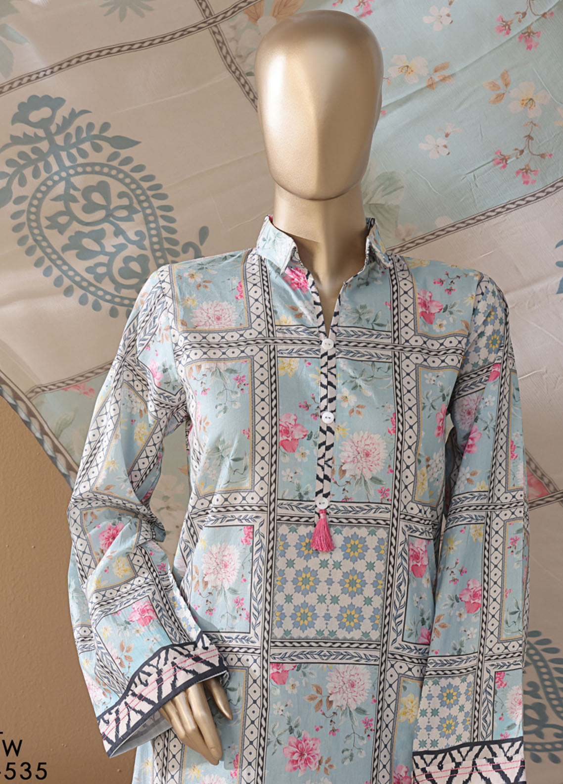 Intermix Art & Craft By HZ Textile Printed Cambric 3 Piece Stitched Suit HZ25IA&C ELP-535 FLORAL WINDOW Intermix Art & Craft By HZ Textile Printed Cambric 3 Piece Stitched Suit HZ25IA&C ELP-535 FLORAL WINDOW