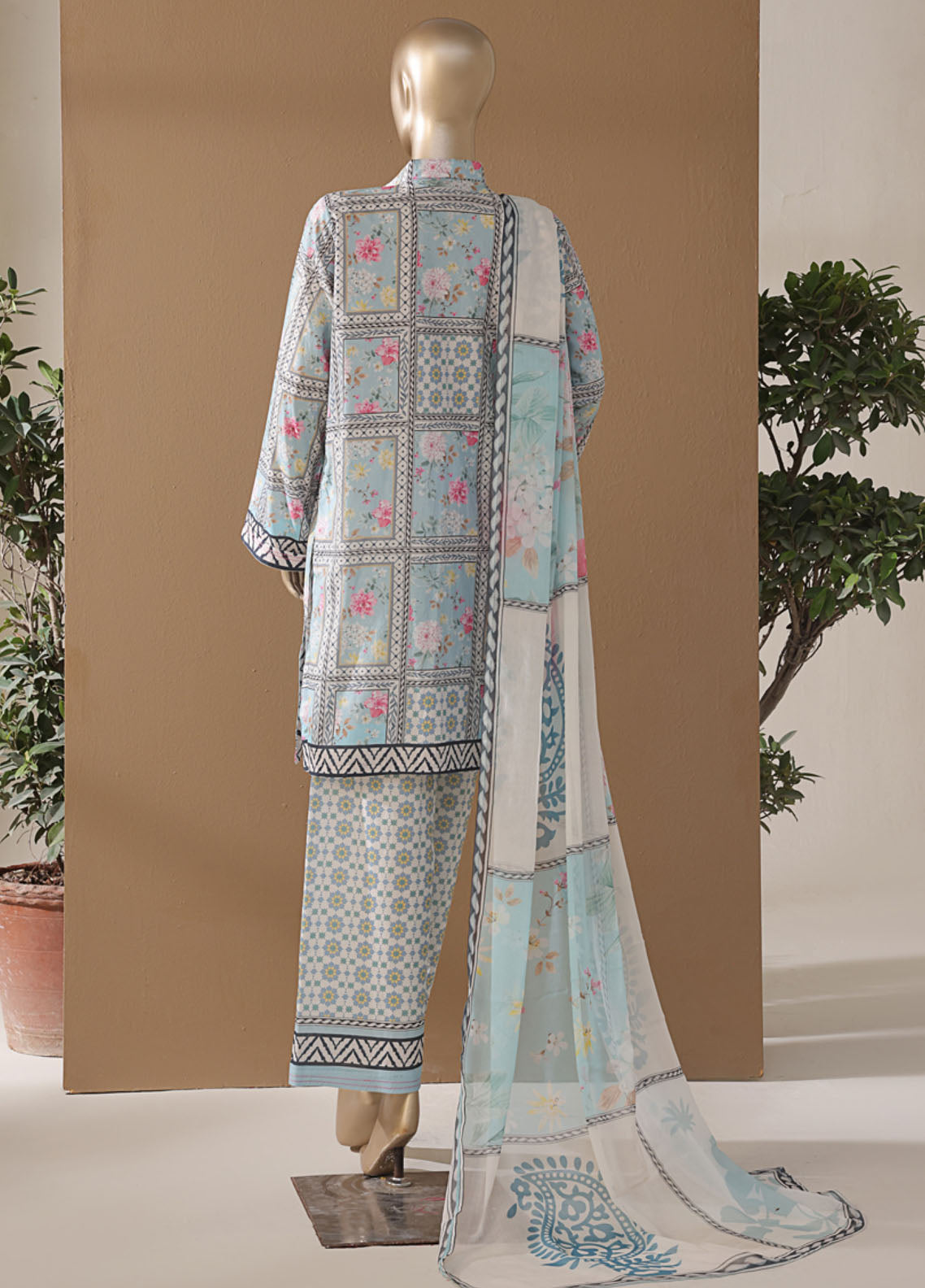 Intermix Art & Craft By HZ Textile Printed Cambric 3 Piece Stitched Suit HZ25IA&C ELP-535 FLORAL WINDOW Intermix Art & Craft By HZ Textile Printed Cambric 3 Piece Stitched Suit HZ25IA&C ELP-535 FLORAL WINDOW