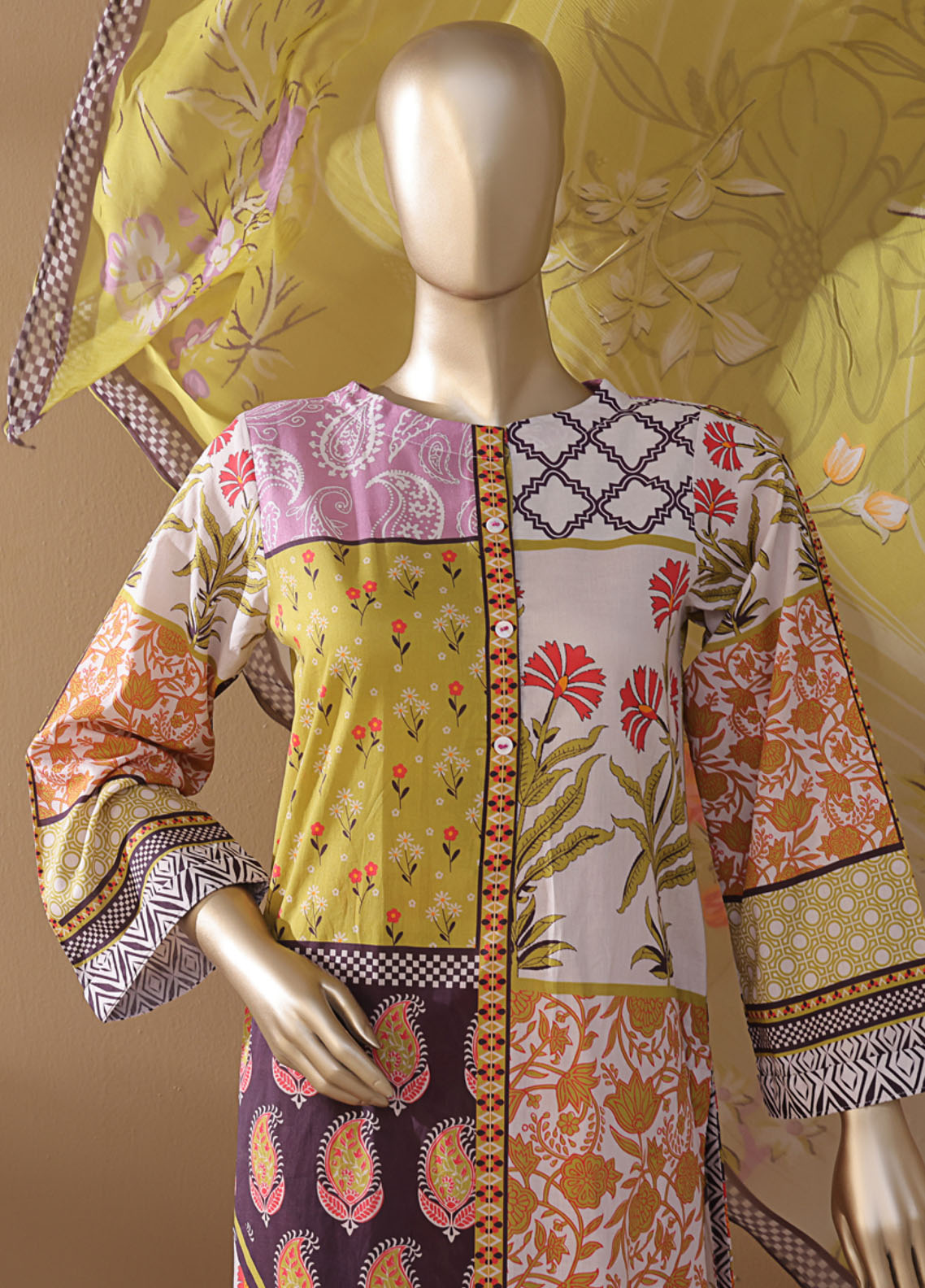 Intermix Art & Craft By HZ Textile Printed Cambric 3 Piece Stitched Suit HZ25IA&C ELP-537 ART BREAKOUT Intermix Art & Craft By HZ Textile Printed Cambric 3 Piece Stitched Suit HZ25IA&C ELP-537 ART BREAKOUT