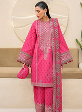 Iris By Jazmin Eid Spring Embroidered Lawn 3 Piece Unstitched Suit JZ24I D3