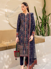 Iris By Jazmin Eid Spring Embroidered Lawn 3 Piece Unstitched Suit JZ24I D6