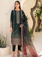 Iris By Jazmin Eid Spring Embroidered Lawn 3 Piece Unstitched Suit JZ24I D9