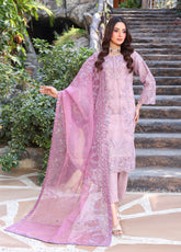 Iris By Schick Embroidered Organza 3 Piece Unstitched Suit SDH25ILEO AT-03