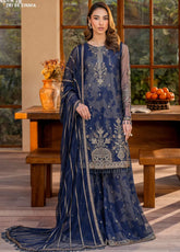 Iris By Zarif Embroidered Net 3 Piece Unstitched Suit ZF24IE ZRI-05 ZINNIA