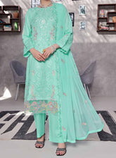 Ishama By Pak Fabrics Embroidered Slub Lawn Unstitched 3 Piece Suit PF25LESL ECD-548