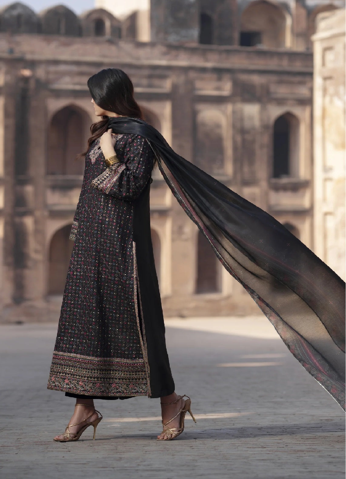 Ishqia By Casual Lite Premium Embroidered Silk Viscose 3 Piece Stitched Suit CL26IFD D-05 Ishqia By Casual Lite Premium Embroidered Silk Viscose 3 Piece Stitched Suit CL26IFD D-05