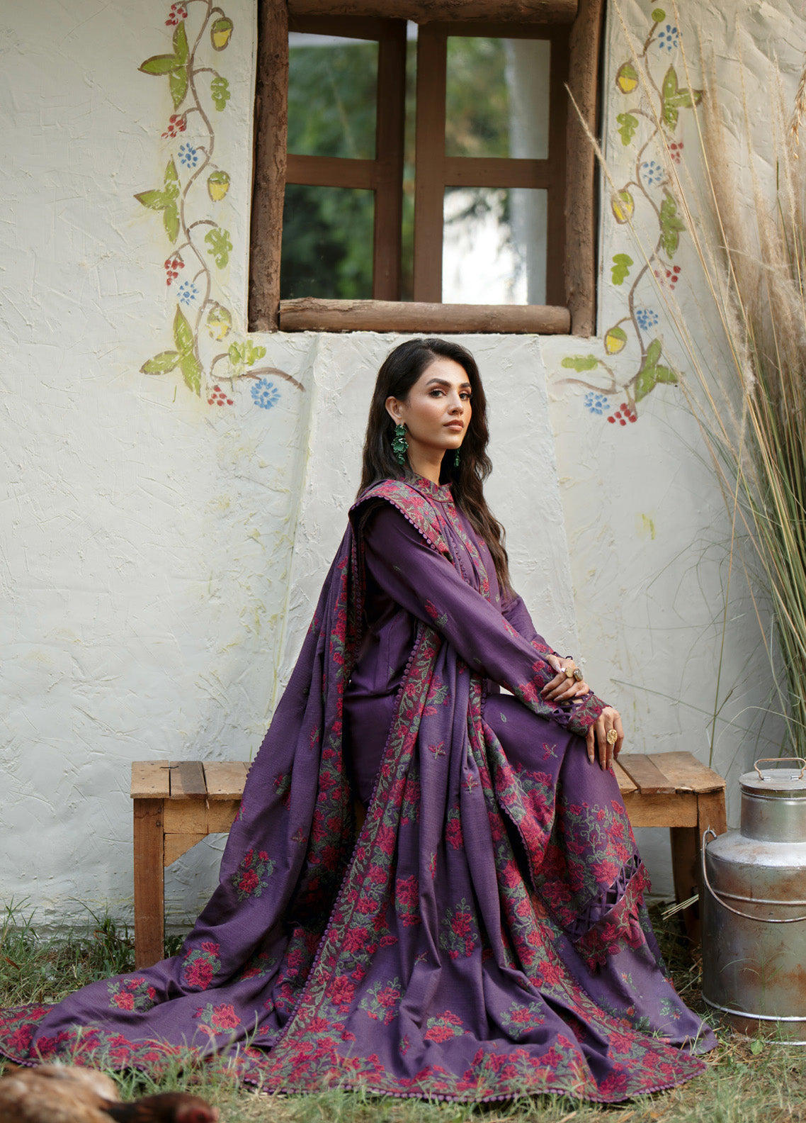 Iznik Embroidered Khaddar 3 Piece Unstitched Suit IZ24PW IPK-09 Iznik Embroidered Khaddar 3 Piece Unstitched Suit IZ24PW IPK-09