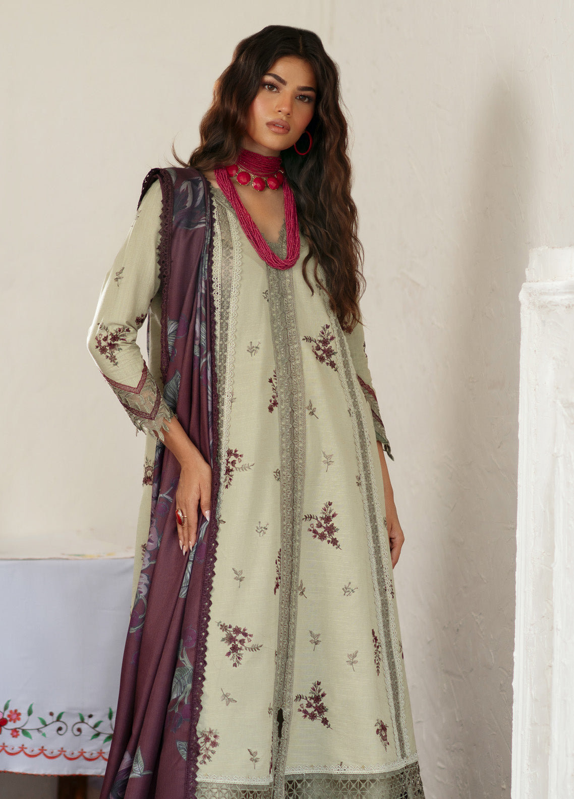 Iznik Embroidered Khaddar 3 Piece Unstitched Suit IZ24PW IPK-12 Iznik Embroidered Khaddar 3 Piece Unstitched Suit IZ24PW IPK-12