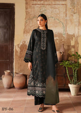 Iznik Embroidered Viscose Linen Suits Unstitched 3 Piece IZ25PF IPF-06