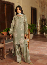 Iznik Embroidered Viscose Linen Suits Unstitched 3 Piece IZ25PF IPF-08