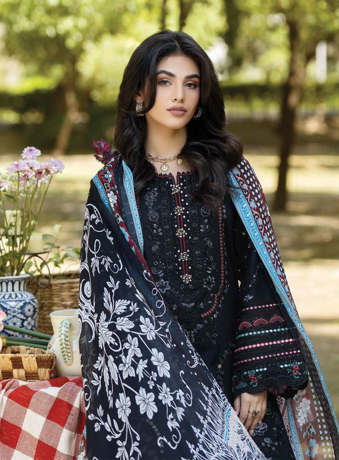 Jaan-E-Adaa By Imrozia Premium Embroidered Lawn 3 Piece Unstitched Suit IMP24J IPL-04 NAZAKAT Jaan-E-Adaa By Imrozia Premium Embroidered Lawn 3 Piece Unstitched Suit IMP24J IPL-04 NAZAKAT