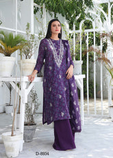 Jacquard Blossom By Rashid Textile Embroidered Lawn 3 Piece Unstitched Suit RT25JB D-8934