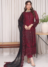 Jahanara By Soghat Creation Embroidered Chiffon 3 Piece Unstitched Suit SC25JF SJ-05