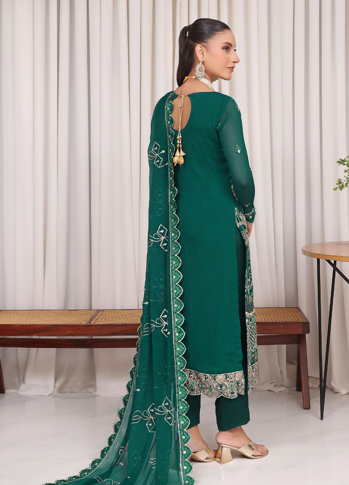 Jahanara By Soghat Creation Embroidered Chiffon 3 Piece Unstitched Suit SC25JF SJ-08 Jahanara By Soghat Creation Embroidered Chiffon 3 Piece Unstitched Suit SC25JF SJ-08