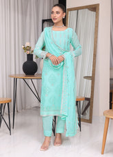 Jahanara By Soghat Creation Embroidered Chiffon 3 Piece Unstitched Suit SC25JF SJ-10