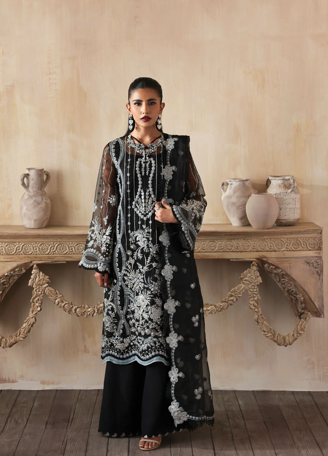 Jahanara By Zarposh Festive Embroidered Organza 3 Piece Unstitched Suit ZP25JFV3 D-AYZEL Jahanara By Zarposh Festive Embroidered Organza 3 Piece Unstitched Suit ZP25JFV3 D-AYZEL