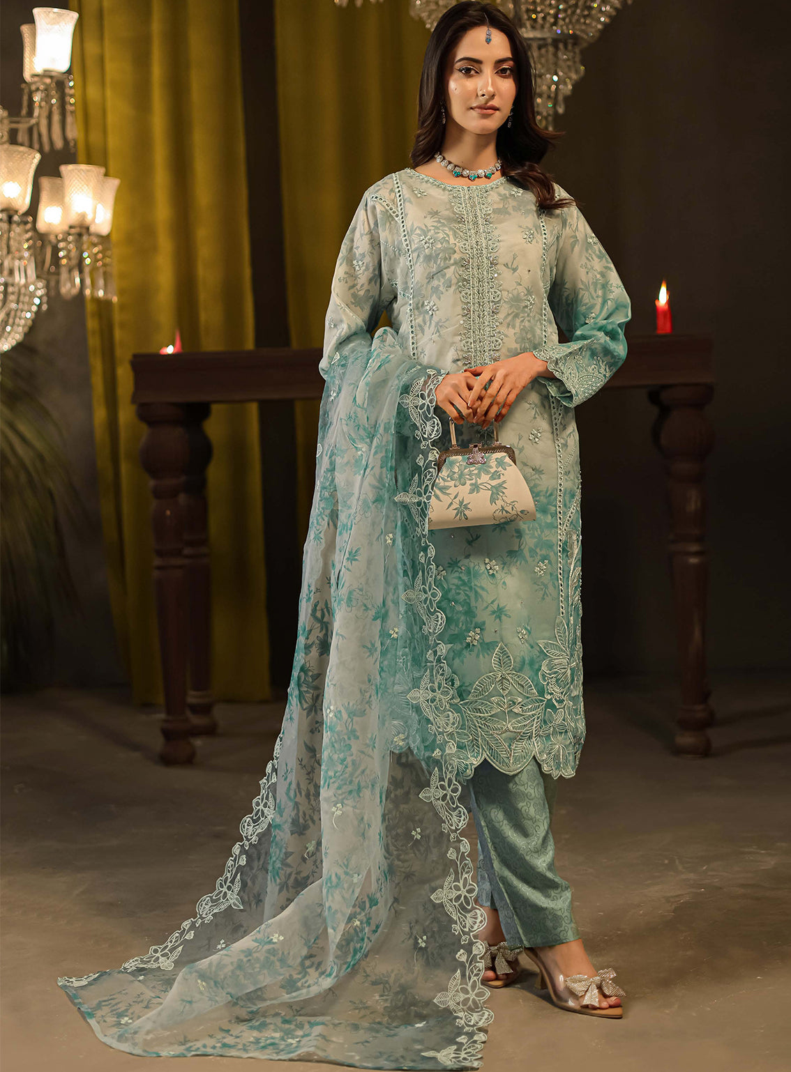 Jahira By Noori Fabrics Embroidered Organza 3 Piece Stitched Suit NF24FF D-01 Jahira By Noori Fabrics Embroidered Organza 3 Piece Stitched Suit NF24FF D-01