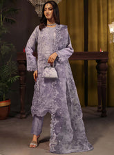 Jahira By Noori Fabrics Embroidered Organza 3 Piece Stitched Suit NF24FF D-02
