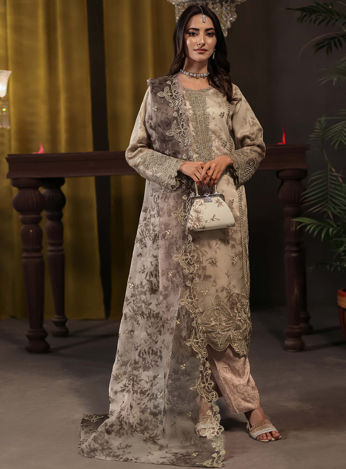 Jahira By Noori Fabrics Embroidered Organza 3 Piece Stitched Suit NF24FF D-04 Jahira By Noori Fabrics Embroidered Organza 3 Piece Stitched Suit NF24FF D-04