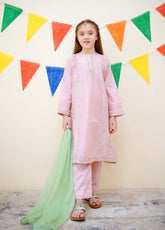Jashan-E-Eid By Shanzey Embroidered Cotton 3 Piece Girls Stitched Suit S25SJE SHK-3612