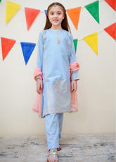 Jashan-E-Eid By Shanzey Embroidered Cotton 3 Piece Girls Stitched Suit S25SJE SHK-3616