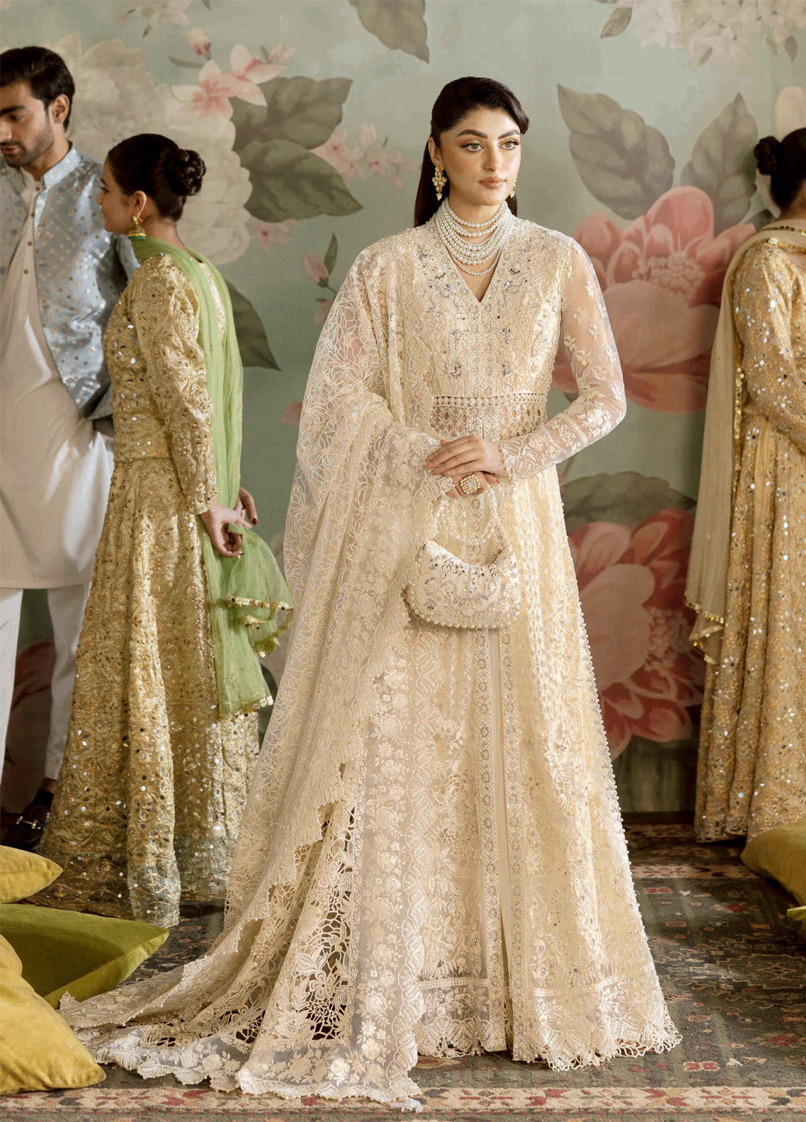Jashn By Imrozia Embroidered Net 3 Piece Unstitched Suit IM24JBE D-SB-35 PARNOOR Jashn By Imrozia Embroidered Net 3 Piece Unstitched Suit IM24JBE D-SB-35 PARNOOR