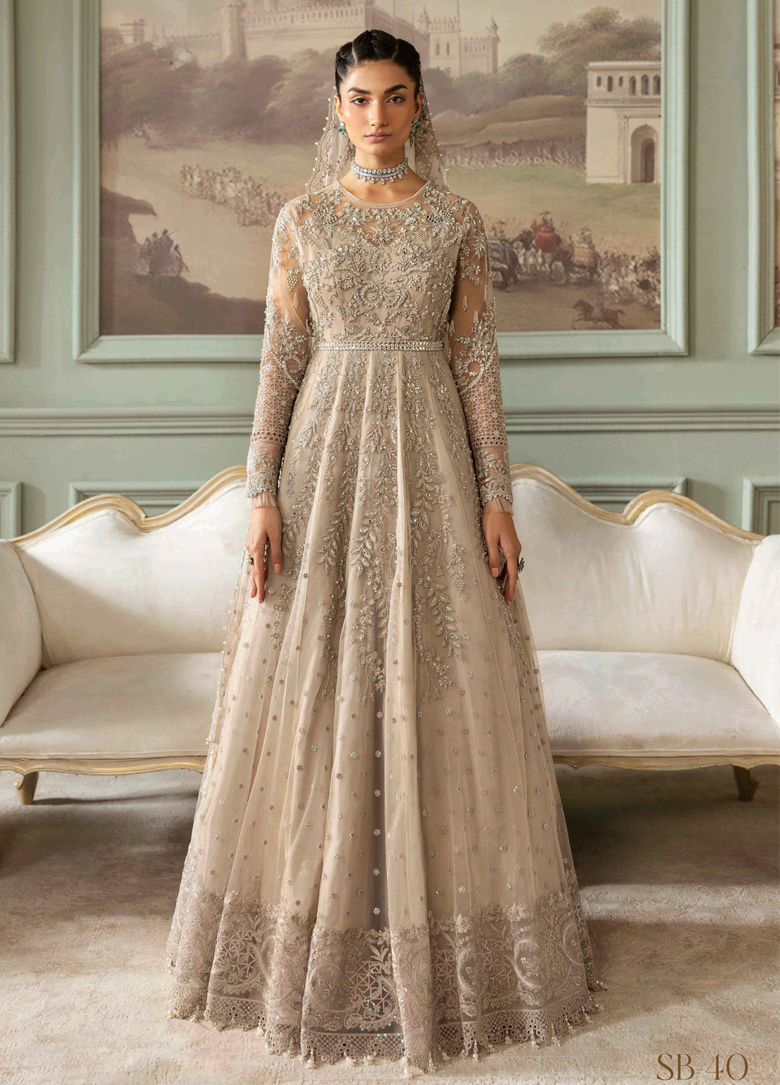 Jashn By Imrozia Embroidered Net 3 Piece Unstitched Suit IM24JBE D-SB-40 TABAAN Jashn By Imrozia Embroidered Net 3 Piece Unstitched Suit IM24JBE D-SB-40 TABAAN
