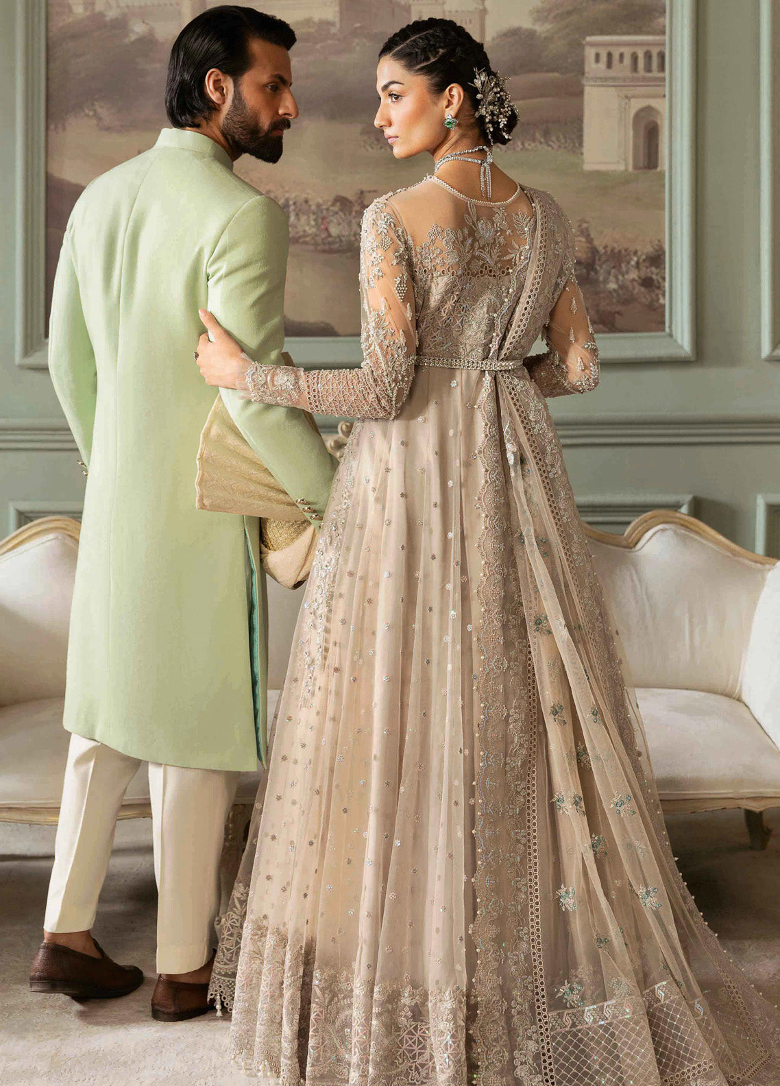 Jashn By Imrozia Embroidered Net 3 Piece Unstitched Suit IM24JBE D-SB-40 TABAAN Jashn By Imrozia Embroidered Net 3 Piece Unstitched Suit IM24JBE D-SB-40 TABAAN