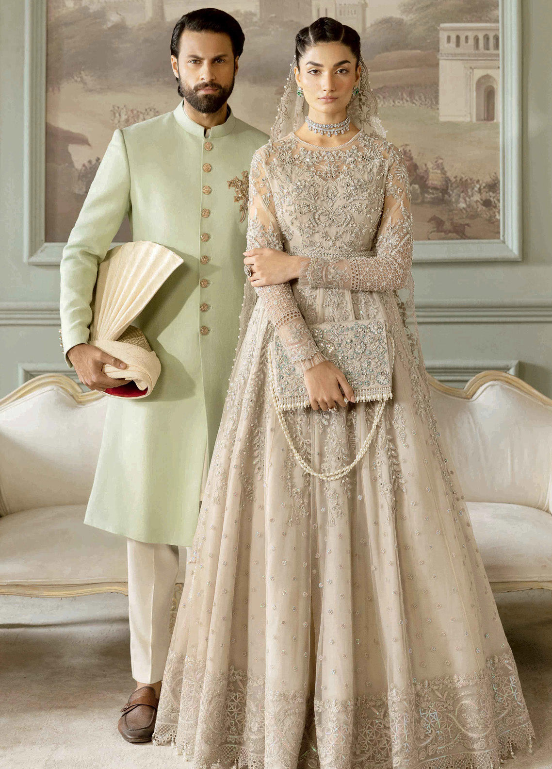 Jashn By Imrozia Embroidered Net 3 Piece Unstitched Suit IM24JBE D-SB-40 TABAAN Jashn By Imrozia Embroidered Net 3 Piece Unstitched Suit IM24JBE D-SB-40 TABAAN