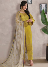 Jasmine By Soghat Creation Chikankari Cotton 3 Piece Unstitched Suit SC25JV3 D-02