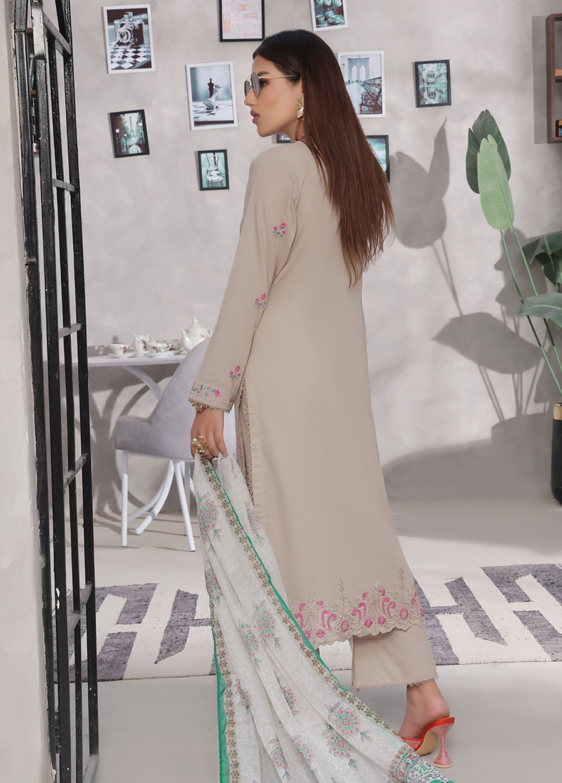 Jasmine By Soghat Creation Chikankari Cotton 3 Piece Unstitched Suit SC25JV3 D-03 Jasmine By Soghat Creation Chikankari Cotton 3 Piece Unstitched Suit SC25JV3 D-03