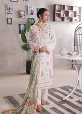 Jasmine By Soghat Creation Chikankari Cotton 3 Piece Unstitched Suit SC25JV3 D-05