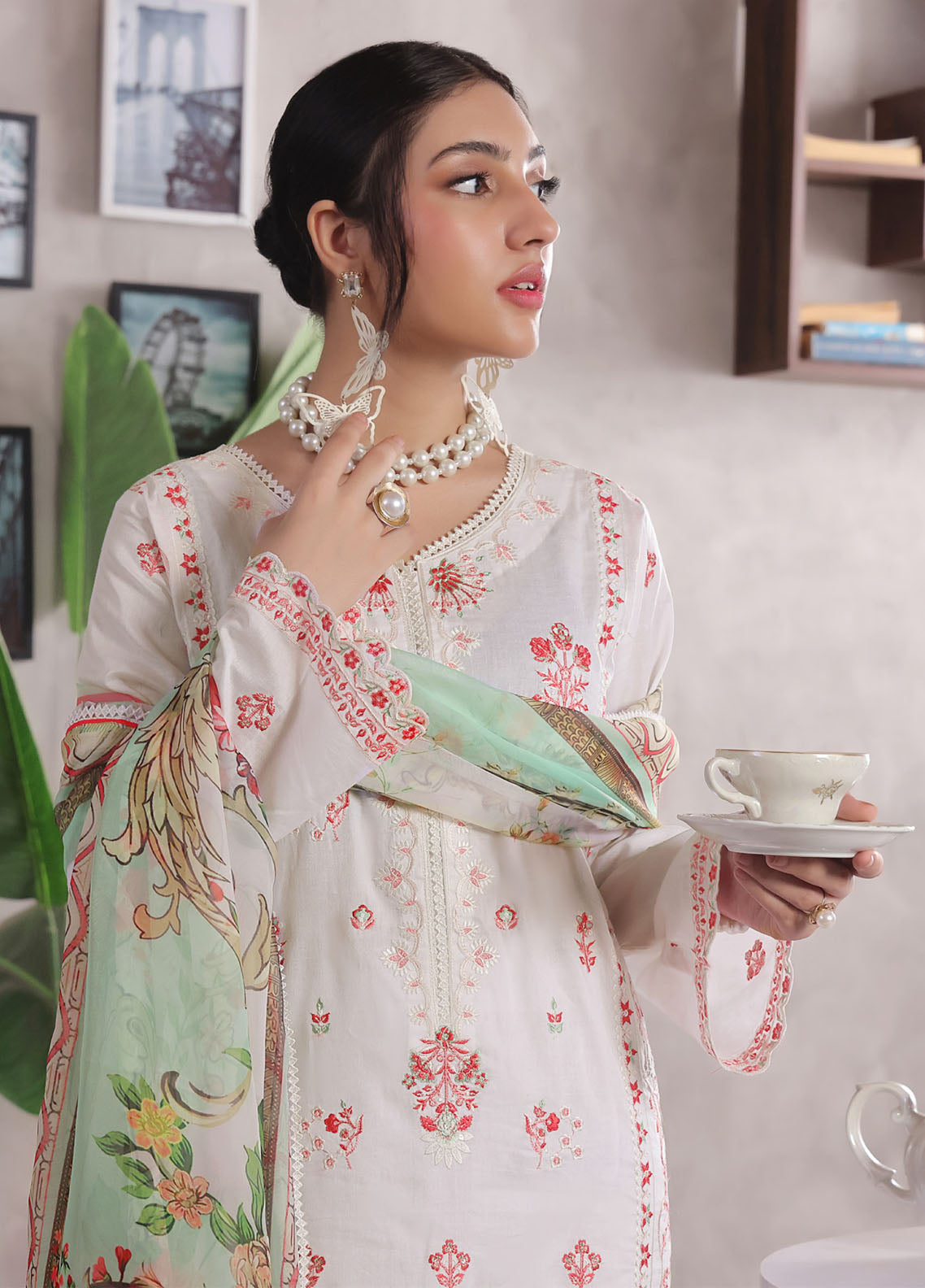 Jasmine By Soghat Creation Chikankari Cotton 3 Piece Unstitched Suit SC25JV3 D-05 Jasmine By Soghat Creation Chikankari Cotton 3 Piece Unstitched Suit SC25JV3 D-05
