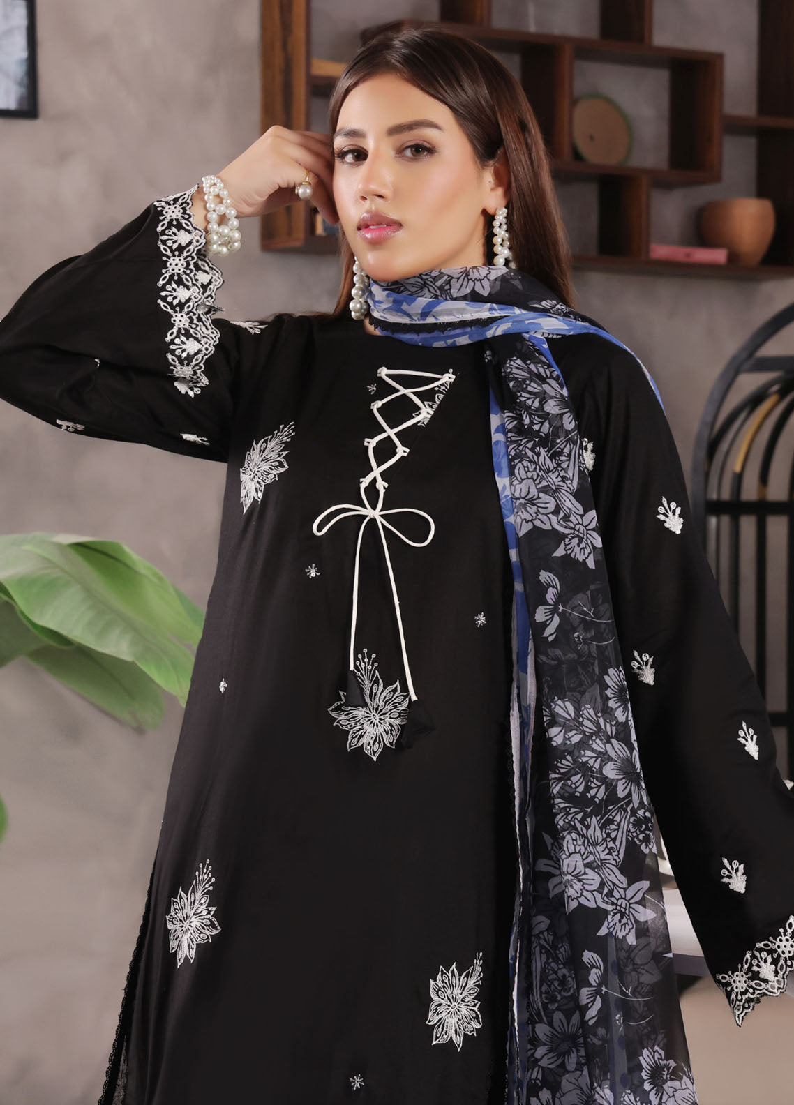 Jasmine By Soghat Creation Chikankari Cotton 3 Piece Unstitched Suit SC25JV3 D-06 Jasmine By Soghat Creation Chikankari Cotton 3 Piece Unstitched Suit SC25JV3 D-06