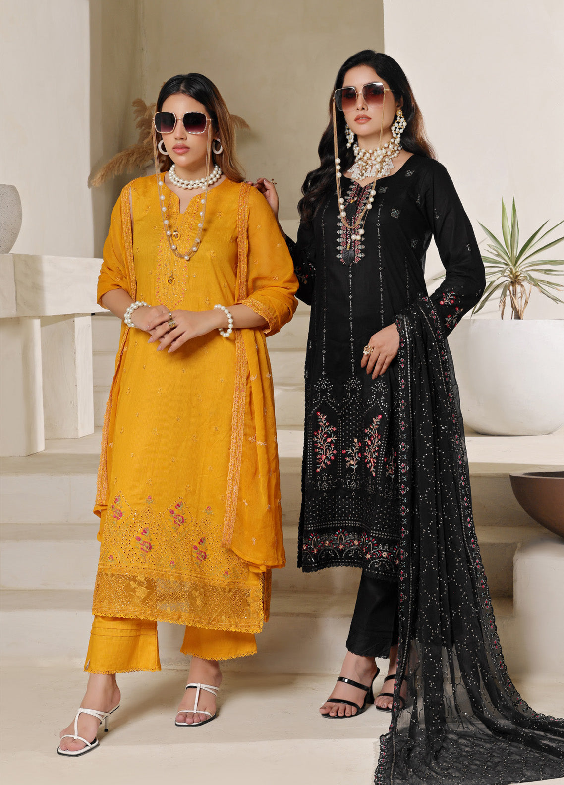 Jasmine By Soghat Creation Embroidered Lawn 3 Piece Stitched Suit SC25JV2 ECL-01 Jasmine By Soghat Creation Embroidered Lawn 3 Piece Stitched Suit SC25JV2 ECL-01