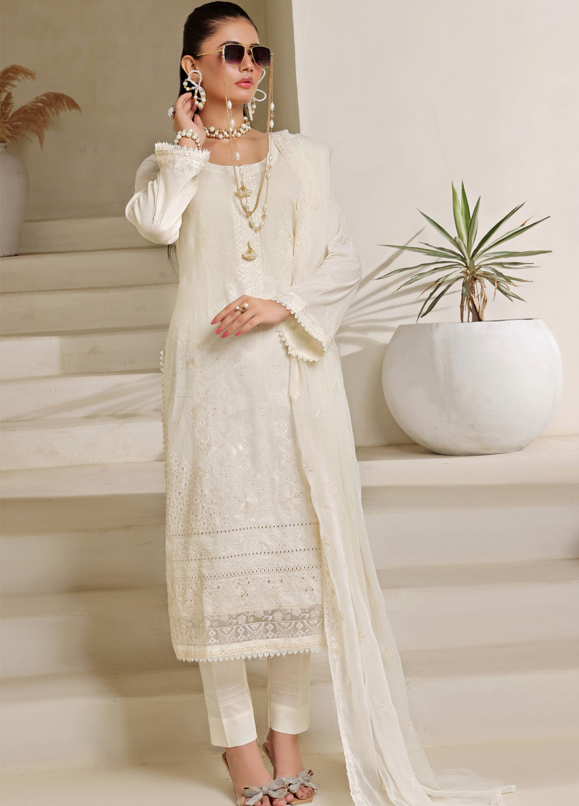 Jasmine By Soghat Creation Embroidered Lawn 3 Piece Stitched Suit SC25JV2 ECL-02 Jasmine By Soghat Creation Embroidered Lawn 3 Piece Stitched Suit SC25JV2 ECL-02