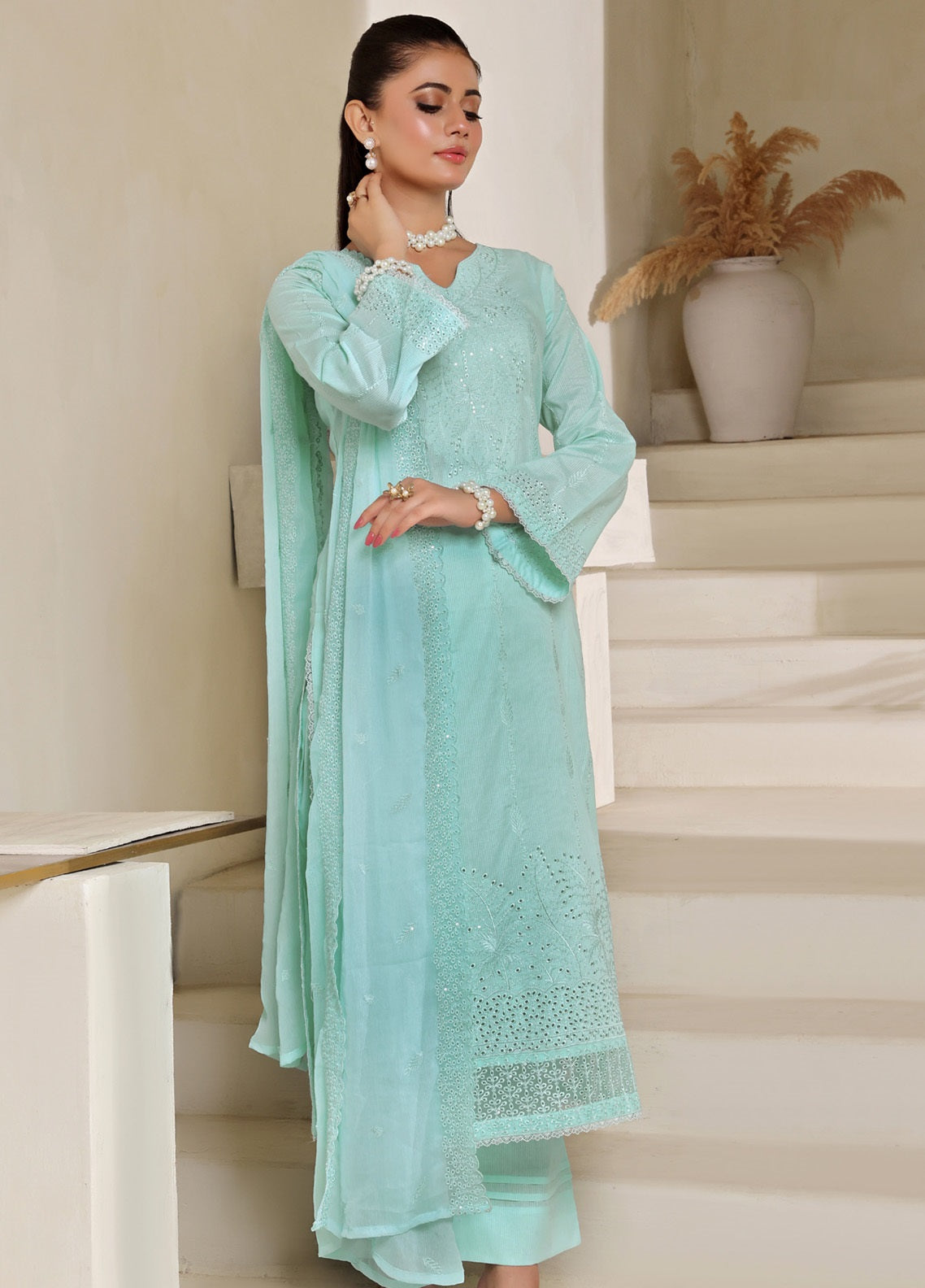 Jasmine By Soghat Creation Embroidered Lawn 3 Piece Stitched Suit SC25JV2 ECL-03 Jasmine By Soghat Creation Embroidered Lawn 3 Piece Stitched Suit SC25JV2 ECL-03