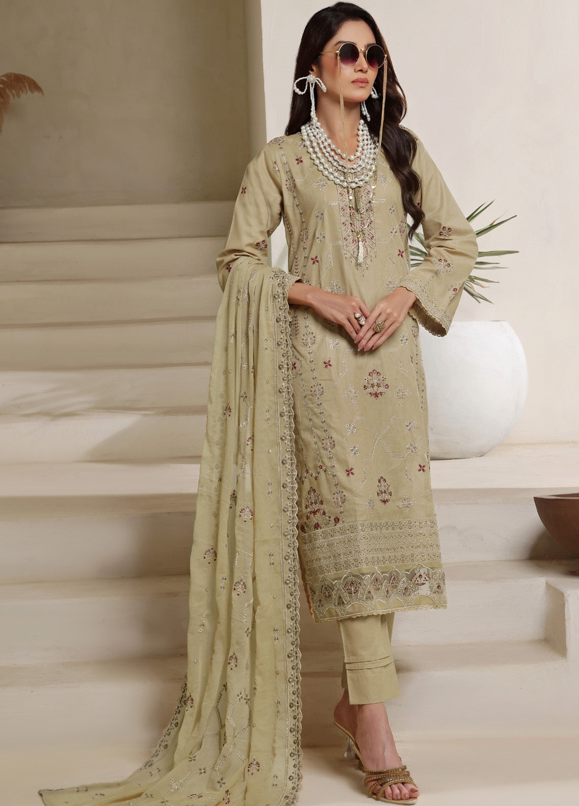 Jasmine By Soghat Creation Embroidered Lawn 3 Piece Stitched Suit SC25JV2 ECL-05 Jasmine By Soghat Creation Embroidered Lawn 3 Piece Stitched Suit SC25JV2 ECL-05