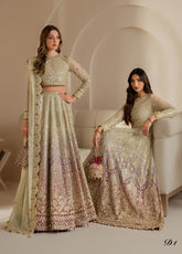 Jazmin Embroidered Chiffon 3 Piece Unstitched Suit JZ25WF D-WF-01