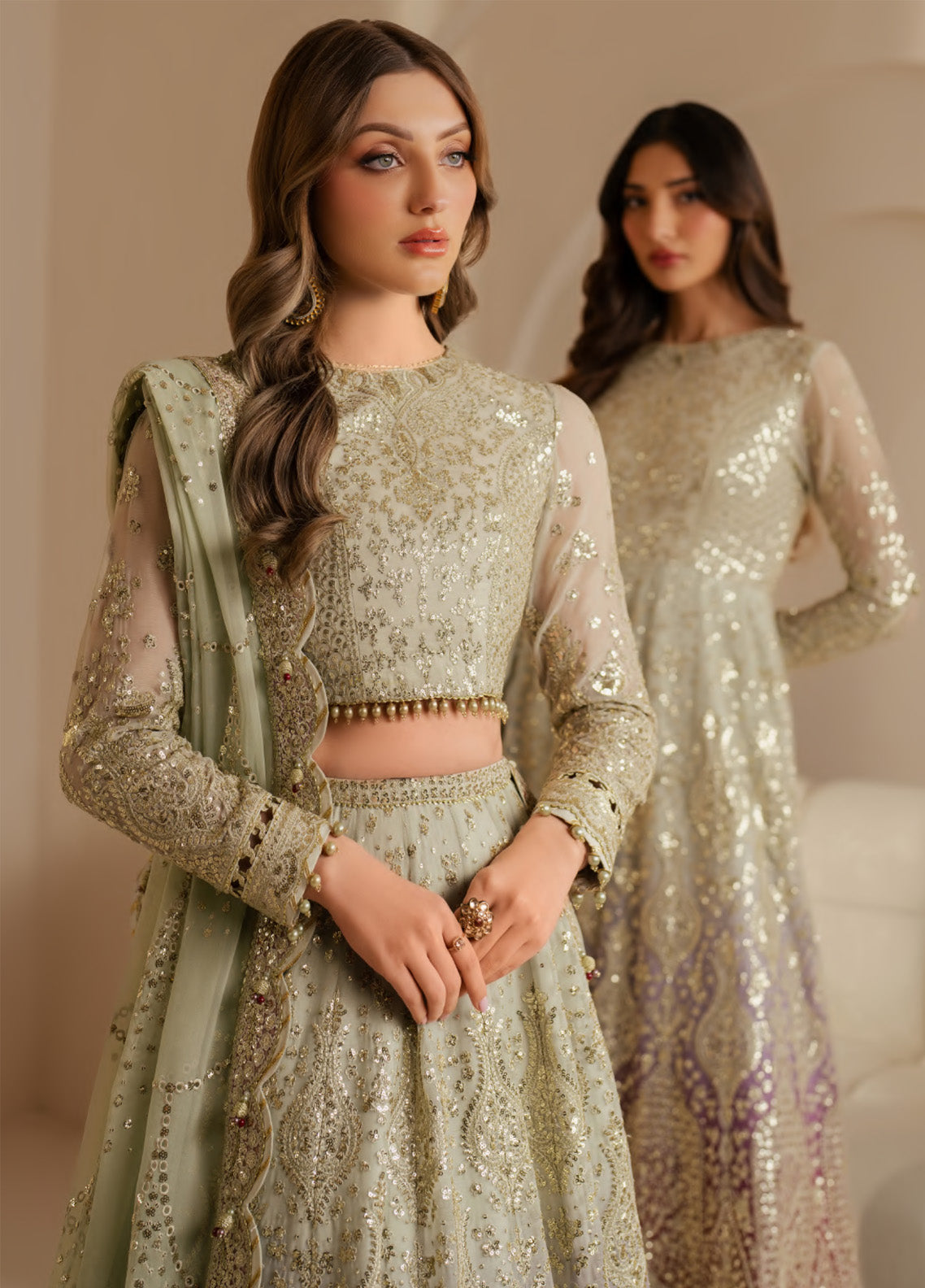 Jazmin Embroidered Chiffon 3 Piece Unstitched Suit JZ25WF D-WF-01 Jazmin Embroidered Chiffon 3 Piece Unstitched Suit JZ25WF D-WF-01