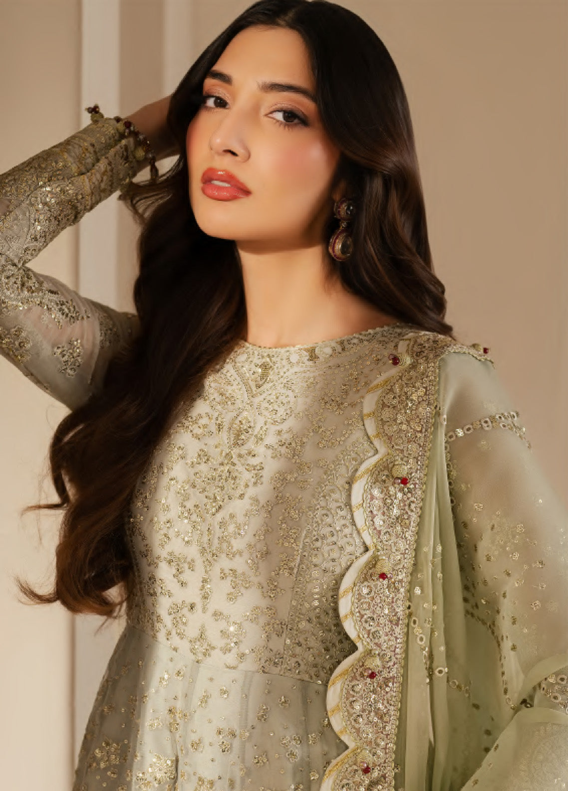 Jazmin Embroidered Chiffon 3 Piece Unstitched Suit JZ25WF D-WF-01 Jazmin Embroidered Chiffon 3 Piece Unstitched Suit JZ25WF D-WF-01