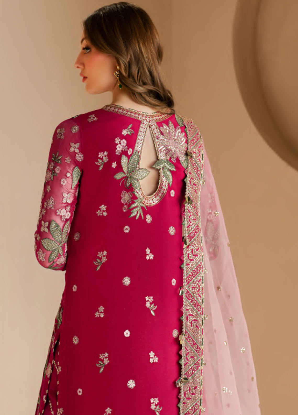 Jazmin Embroidered Chiffon 3 Piece Unstitched Suit JZ25WF D-WF-03 Jazmin Embroidered Chiffon 3 Piece Unstitched Suit JZ25WF D-WF-03