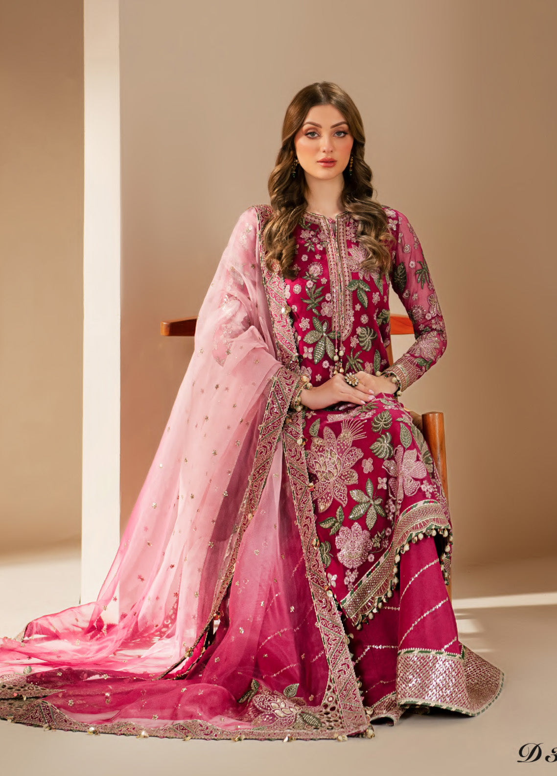 Jazmin Embroidered Chiffon 3 Piece Unstitched Suit JZ25WF D-WF-03 Jazmin Embroidered Chiffon 3 Piece Unstitched Suit JZ25WF D-WF-03